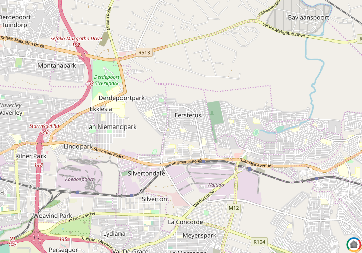 Map location of Eersterust